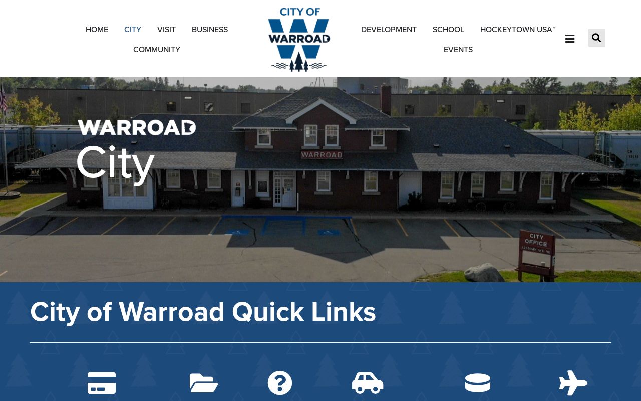 Warroad Police arrest record contact in the city directory